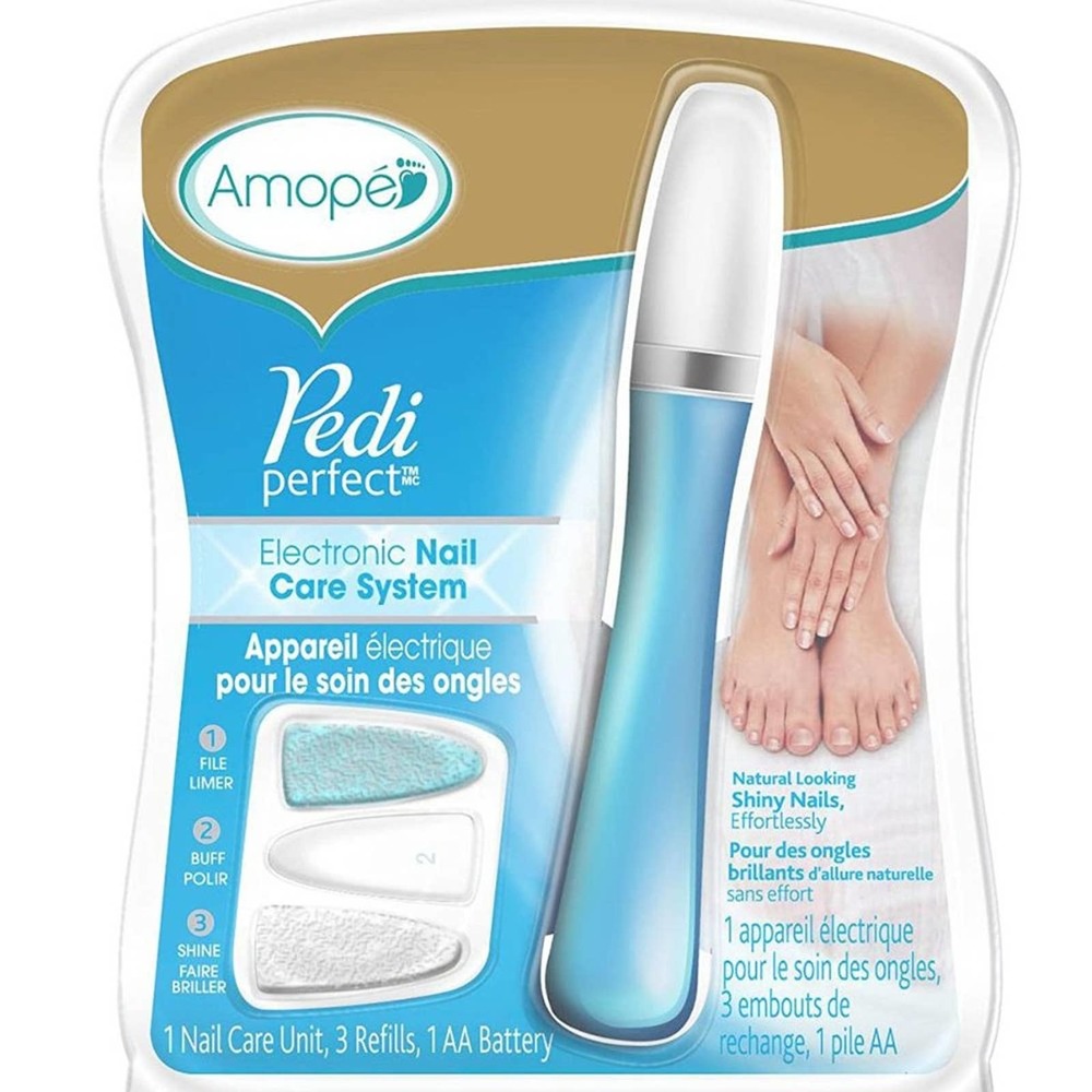 Amope Pedi Perfect Battery Operated Electronic Nail File, 1 Ct